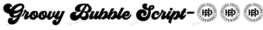 Groovy Bubble Script字体转换